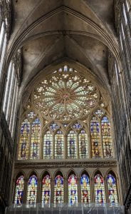 This is the Rose Window in the Cathedral de Metz.