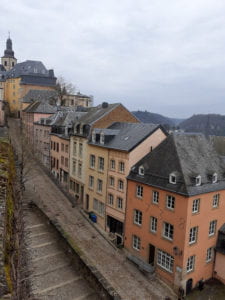 A charming, tucked-away street in Luxembourg City