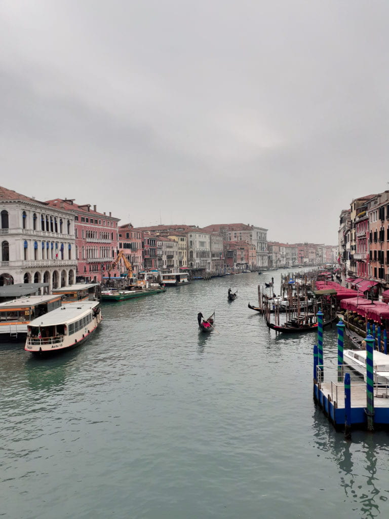 The Grand Canal, as seen from the Rialto Bridge